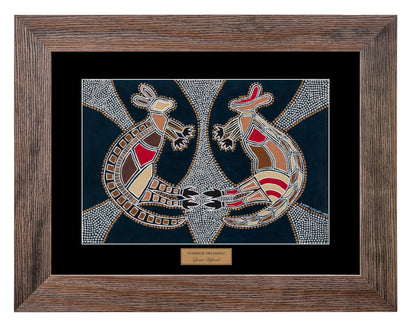 Bulurru Aboriginal Art Canvas Print Unstretched - Warrior Dreaming By Lorni Hyland