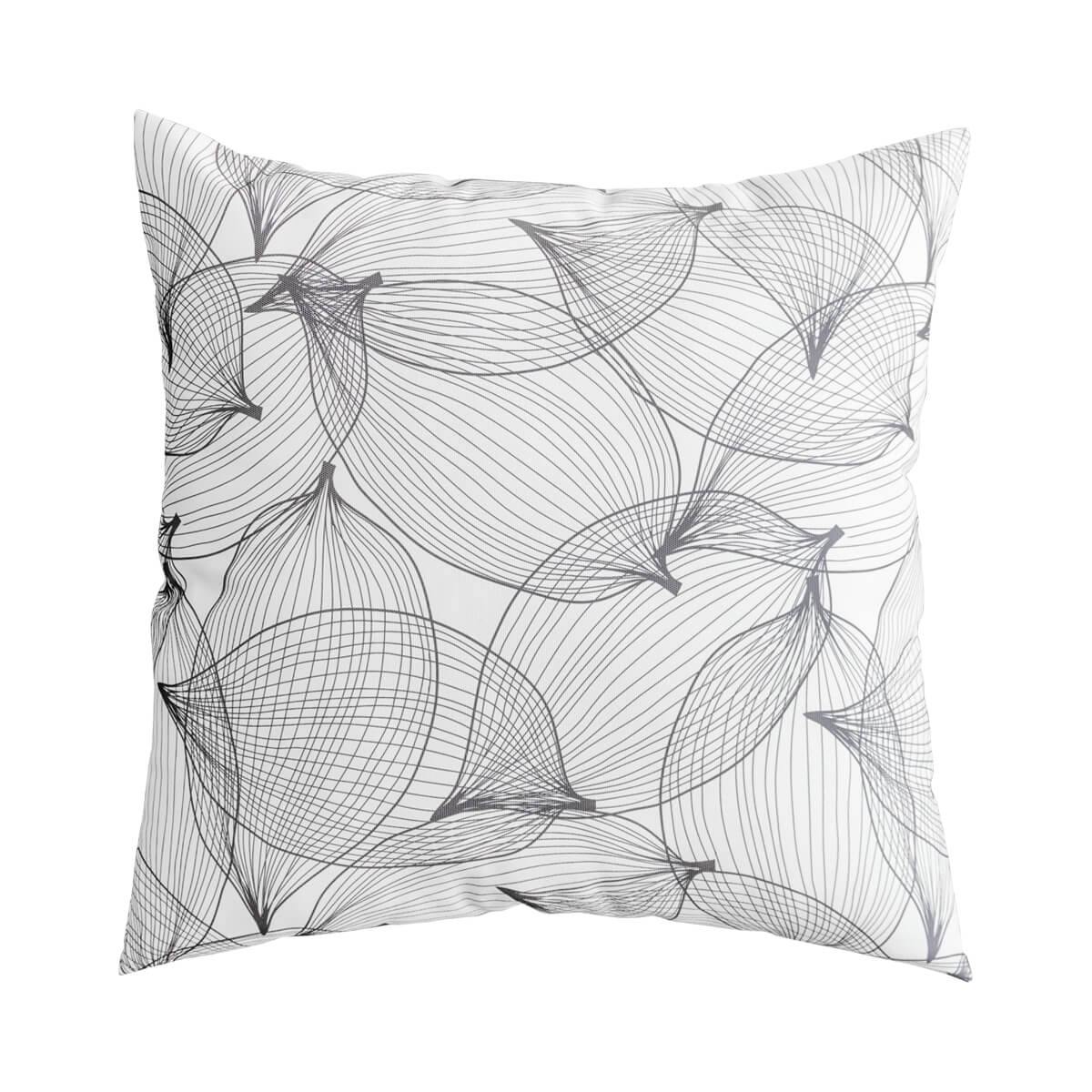 Waste2Wear® Cushion Cover Leaf Pattern - Red Earth Market