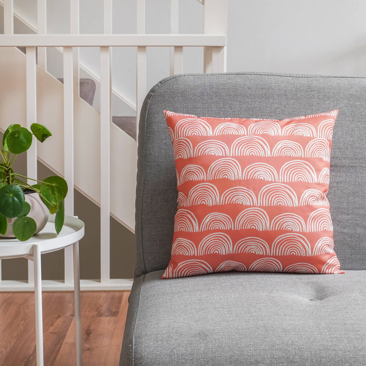 Waste2Wear Cushion Cover Rainbow Coral