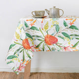 Waste2Wear floral Tablecloth design - Red Earth Market