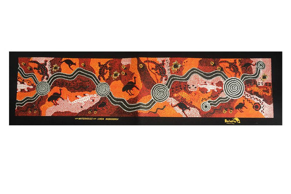 Waterhole Dreaming Strip Art Print (2 Colours To Choose From) - fair-dinkum-gifts