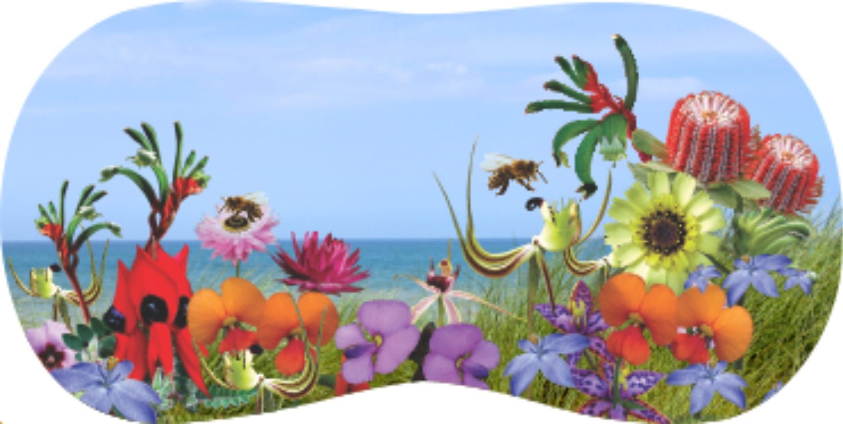 Glasses Case Neoprene w/Belt Clip Aussie Designs Australian Themes Animals Souvenirs - Fair Dinkum Gifts