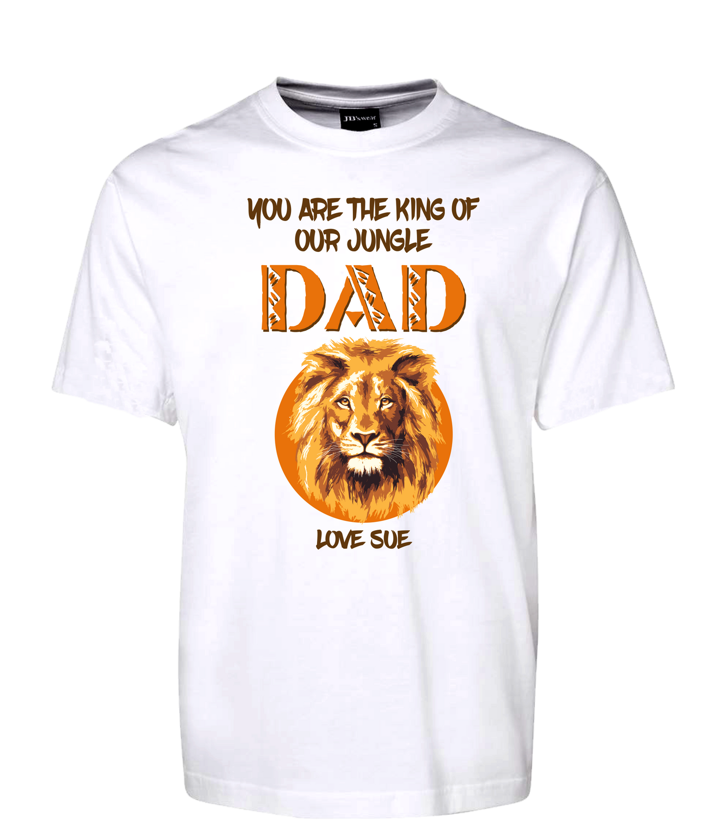 You Are The King Of Our Jungle Dad Tee Personalised T-Shirt Gift For Father's DayFDG01-1HT-23030/S