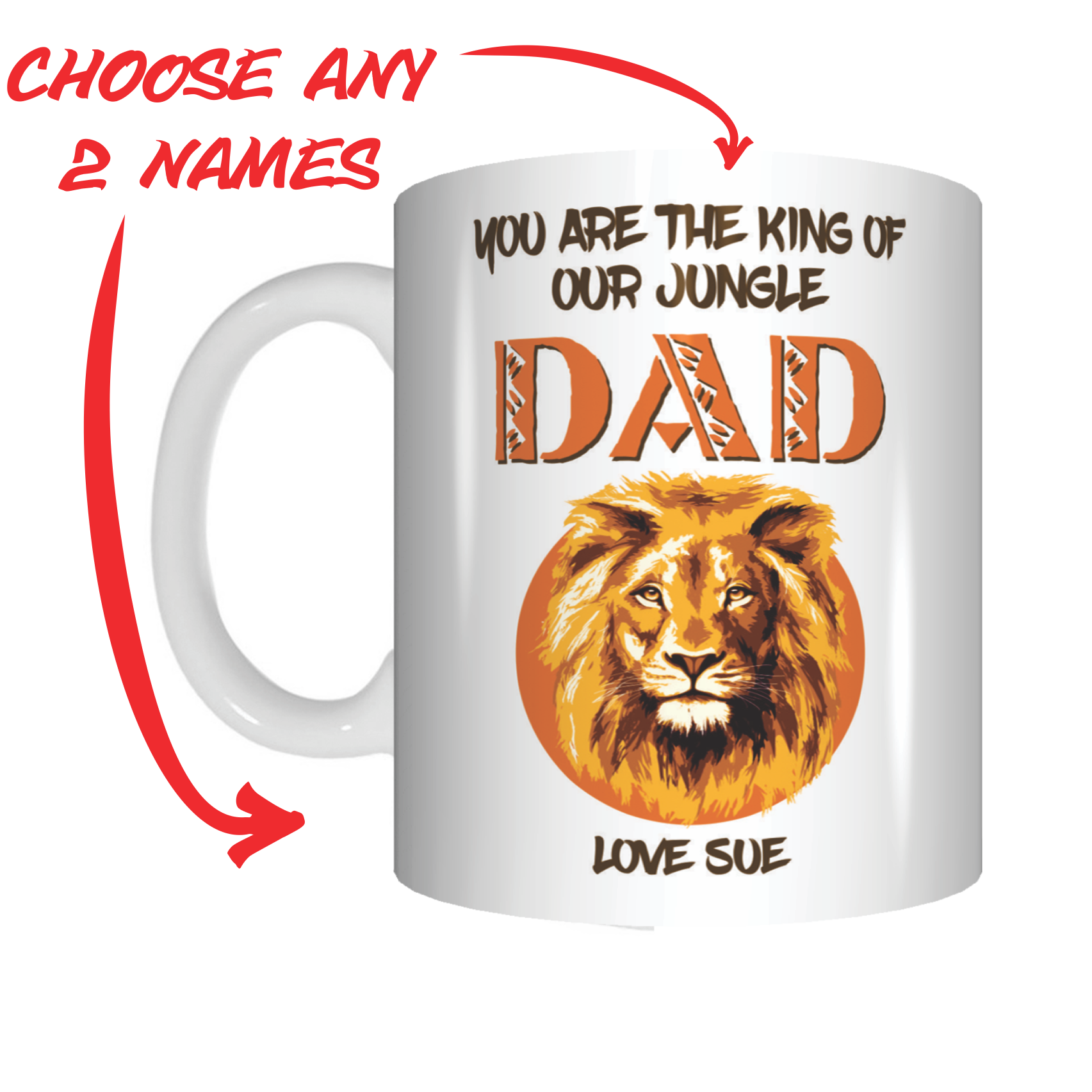 You Are The King Of Our Jungle Dad Coffee Mug Gift For Father's Day FDG07-92-26015 - fair-dinkum-gifts