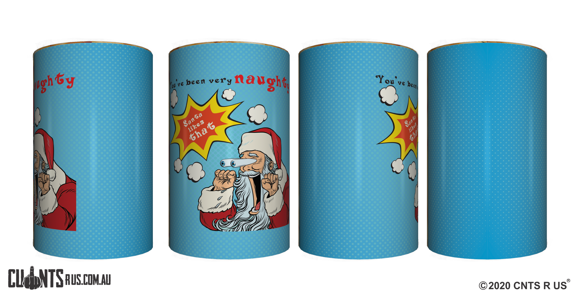 You've Been Very Naughty, Santa Likes That Stubby Holder CRU26-40-50023 - fair-dinkum-gifts
