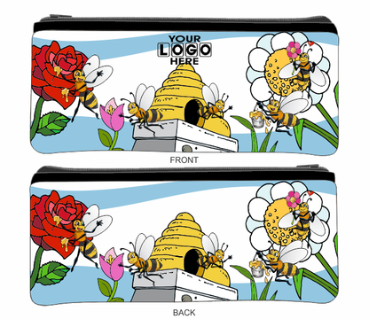 Small Neoprene Pencil Case Stationery or Make Up Bag Australian Travel Case Aussie Design - fair-dinkum-gifts