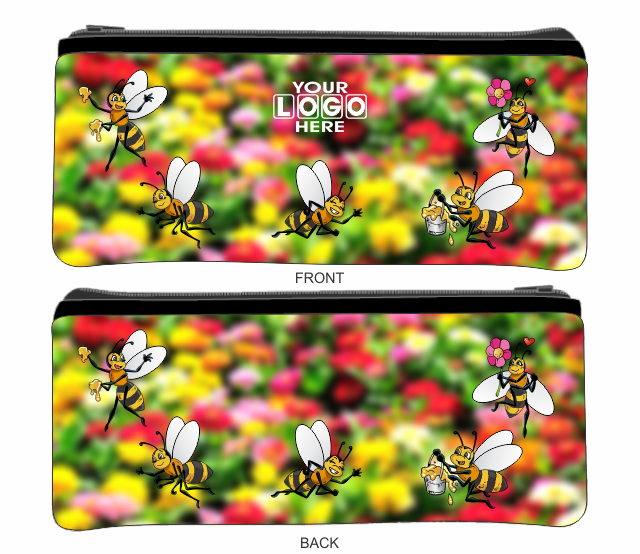 Small Neoprene Pencil Case Stationery or Make Up Bag Australian Travel Case Aussie Design - fair-dinkum-gifts