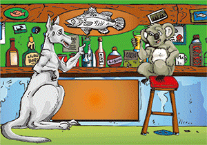 3D Postcard Aussie Themes Australian Animals Souvenir Group 3 - fair-dinkum-gifts