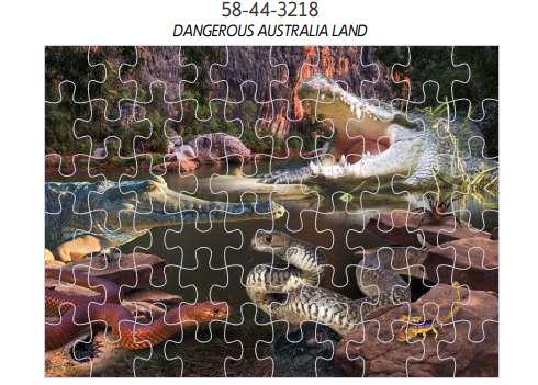 3D Jigsaw Puzzles Tins 60pc Aussie Animals