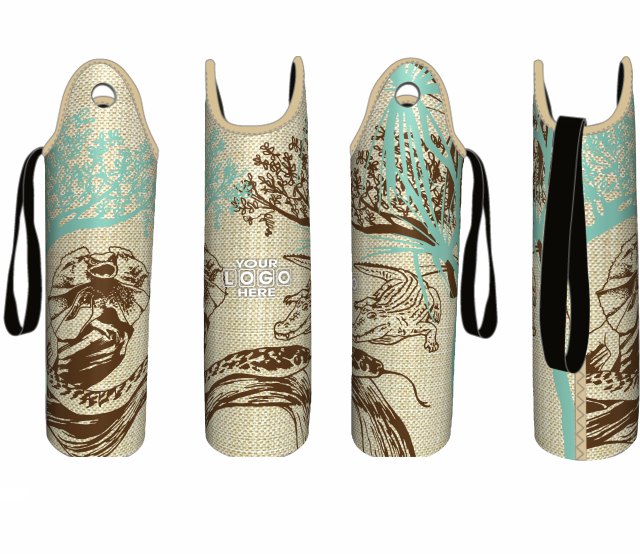 Wine Bottle Cooler Holder Large Range of Styles Colours Aussie Designs Aboriginal Indigenous - fair-dinkum-gifts