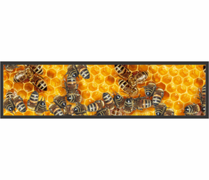 Honey Bees Honeycomb Bar Runner Non Slip Neoprene Bar Accessories CLEARANCE - fair-dinkum-gifts