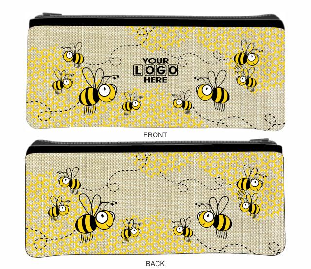 Small Neoprene Pencil Case Stationery or Make Up Bag Australian Travel Case Aussie Design - fair-dinkum-gifts