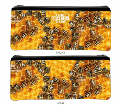 Large Neoprene Pencil Case Stationery or Make Up Bag Australian Travel Case Aussie Design - fair-dinkum-gifts