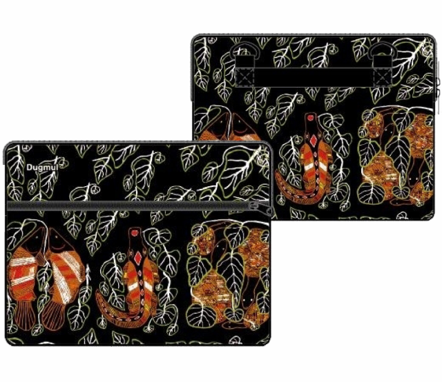 Graham Kenyon Ipad Case Bag with Zip and Strap Aboriginal Indigenous Art - fair-dinkum-gifts