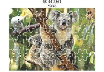 3D Jigsaw Puzzles Tins 60pc Aussie Animals