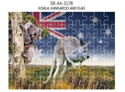 3D Jigsaw Puzzles Tins 60pc Aussie Animals