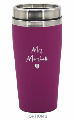 Personalised Bridesmaids Groomsman Gifts Wedding Travel Mug LARGE 475ml Gift Cup Choose Your Colour - fair-dinkum-gifts