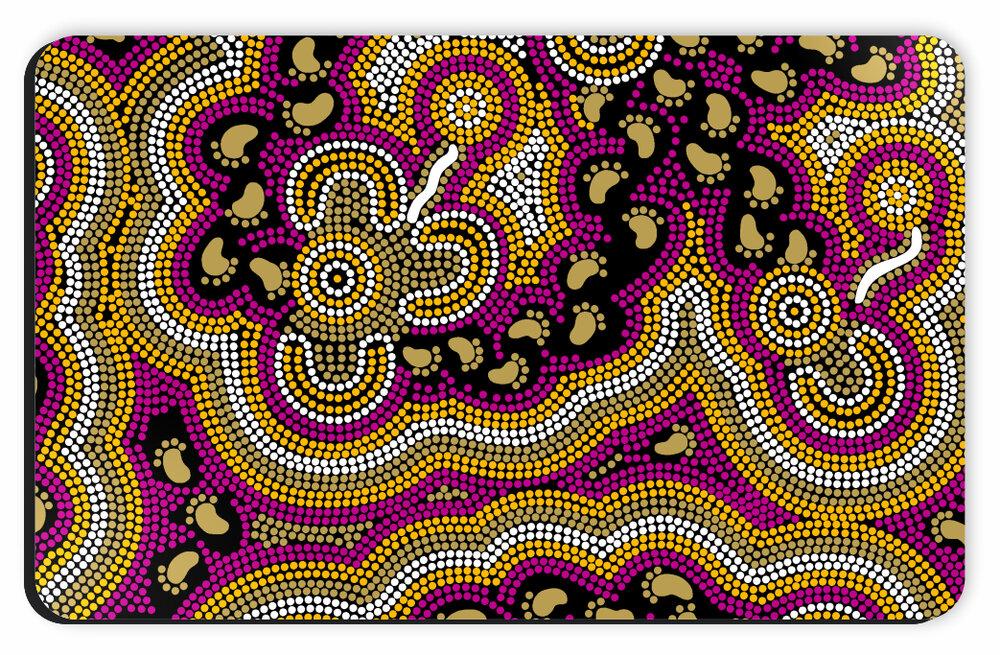 Aboriginal Flexi Magnet - 9 Bulurru Designs To Choose From - fair-dinkum-gifts