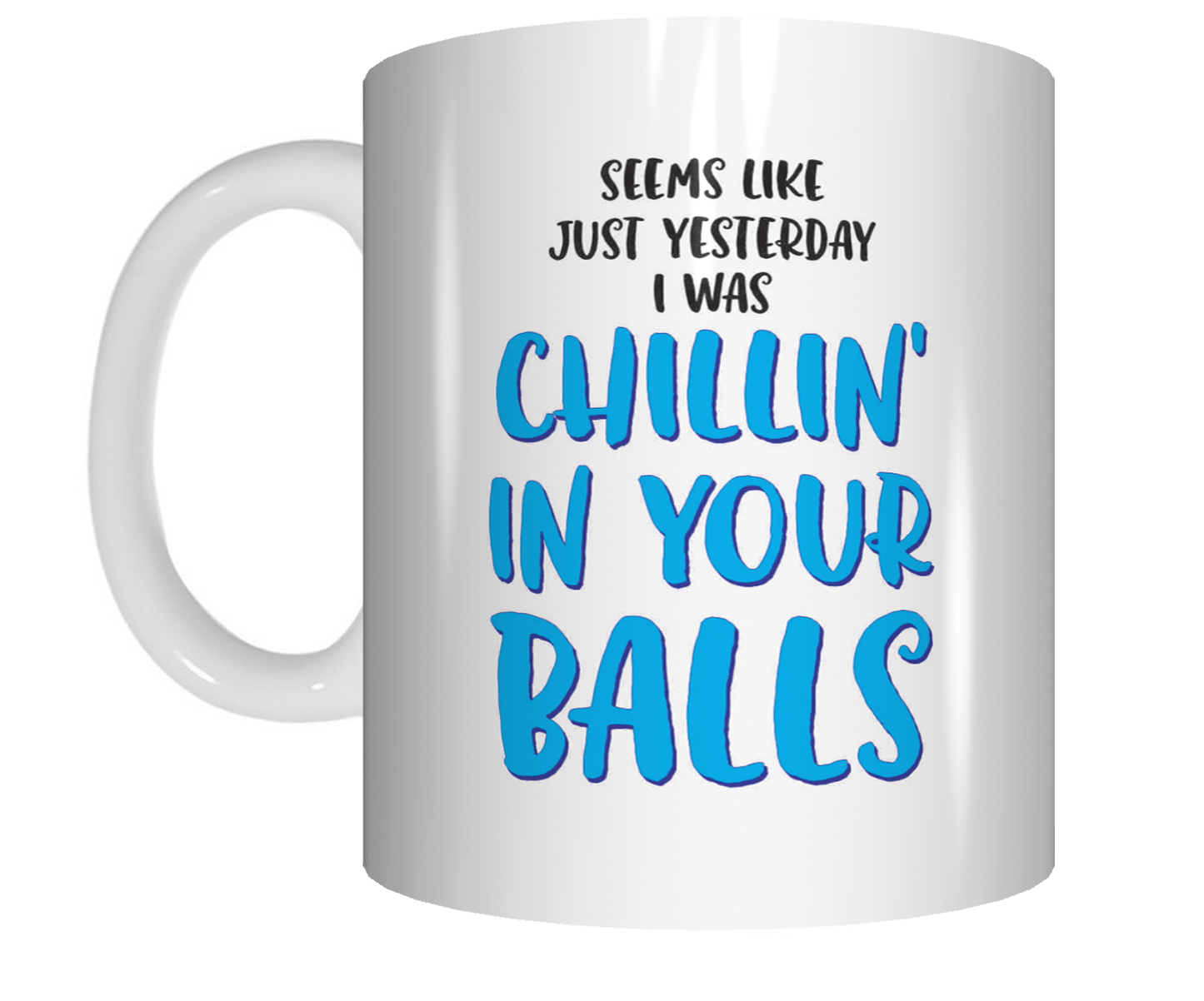 Seems Like Just Yesterday I Was Chilling In Your Balls Coffee Mug Rude Funny Gift CRU07-92-12027 - fair-dinkum-gifts