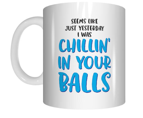 Seems Like Just Yesterday I Was Chilling In Your Balls Coffee Mug Rude Funny Gift CRU07-92-12027 - fair-dinkum-gifts