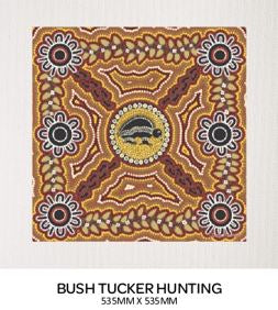 Bulurru Aboriginal Art Canvas Print Unstretched - Bush Tucker Hunting By Tanita Paige
