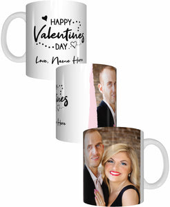 Happy Valentines Day Personalised Name Coffee Mug Gift Romantic Novelty Present - fair-dinkum-gifts
