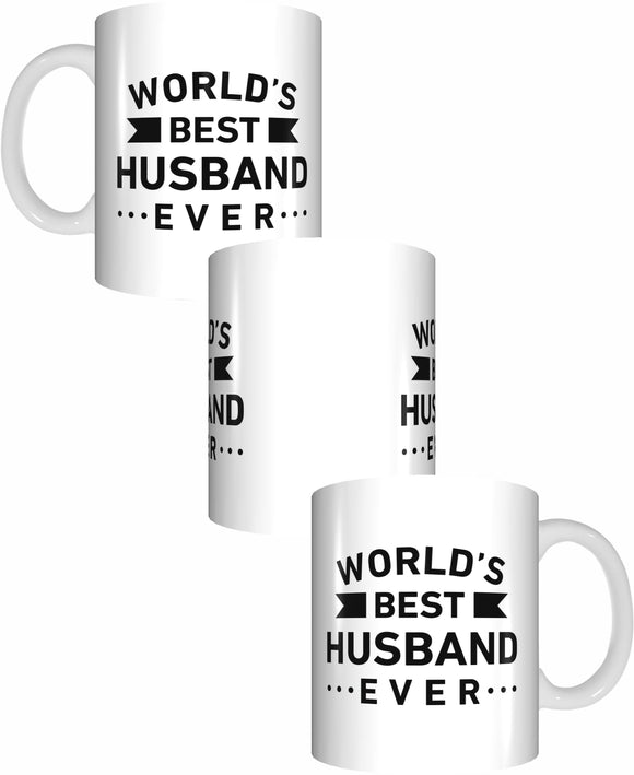 Worlds Best Husband Ever Coffee Mug Gift Romantic Novelty Present Valentines Day - fair-dinkum-gifts